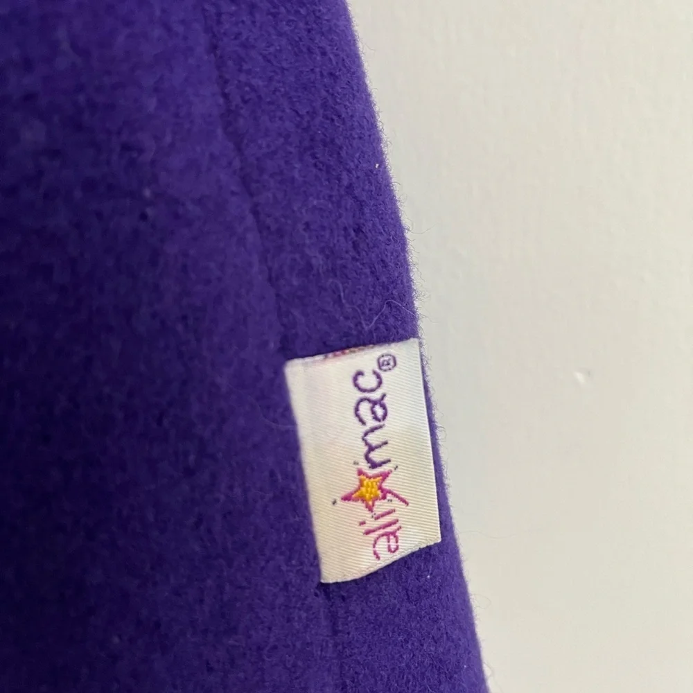 Vibrant Purple Kids Cape with Geometric Accents Size 5